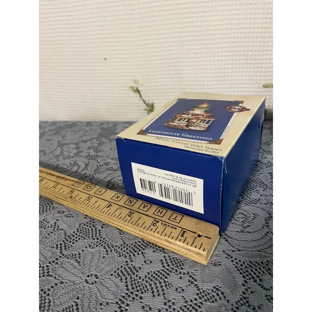 Hallmark Keepsake Lighthouse Greetings Magic Collectors Series Ornament Box